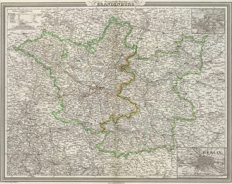 Germany Brandenburg 1856 Weiland Historic Map