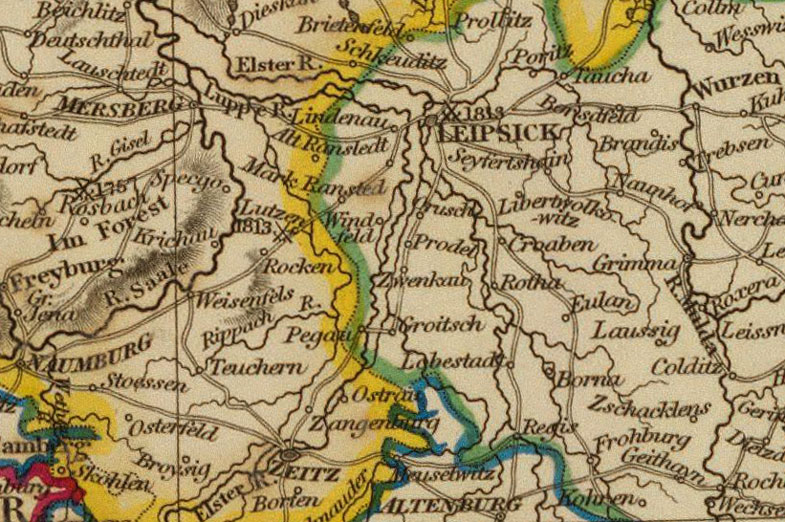 Landkarten Historische Karte Post Reise Karte Deutschland 18 Reprint Antiquitaten Kunst Drukgreen Bt