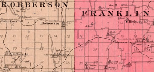Greene County, Missouri 1904 Historical Map detail