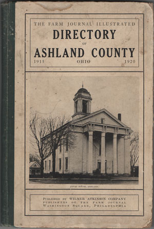 The Farm Journal Directory of Ashland County, Ohio, 1915, book