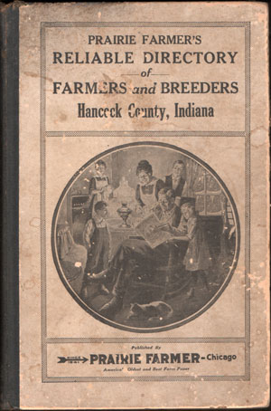 Hancock County, Indiana, Prairie Farmer's Reliable Directory of Farmers and Breeders, 1921, book