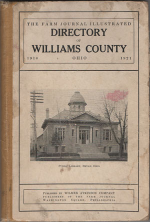 Williams County, Ohio, Directory, 1916, book